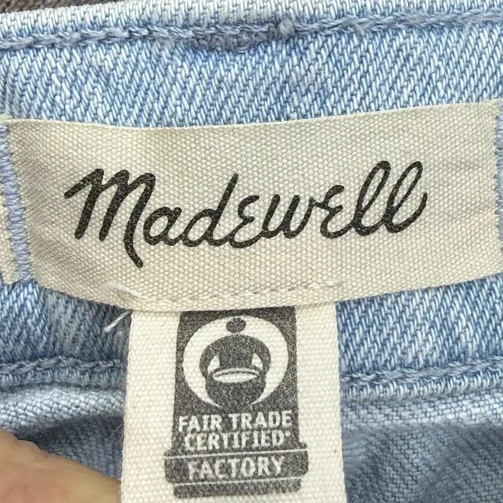 Madewell Light Blue Straight Leg Jeans size 28. - Picture 5 of 10